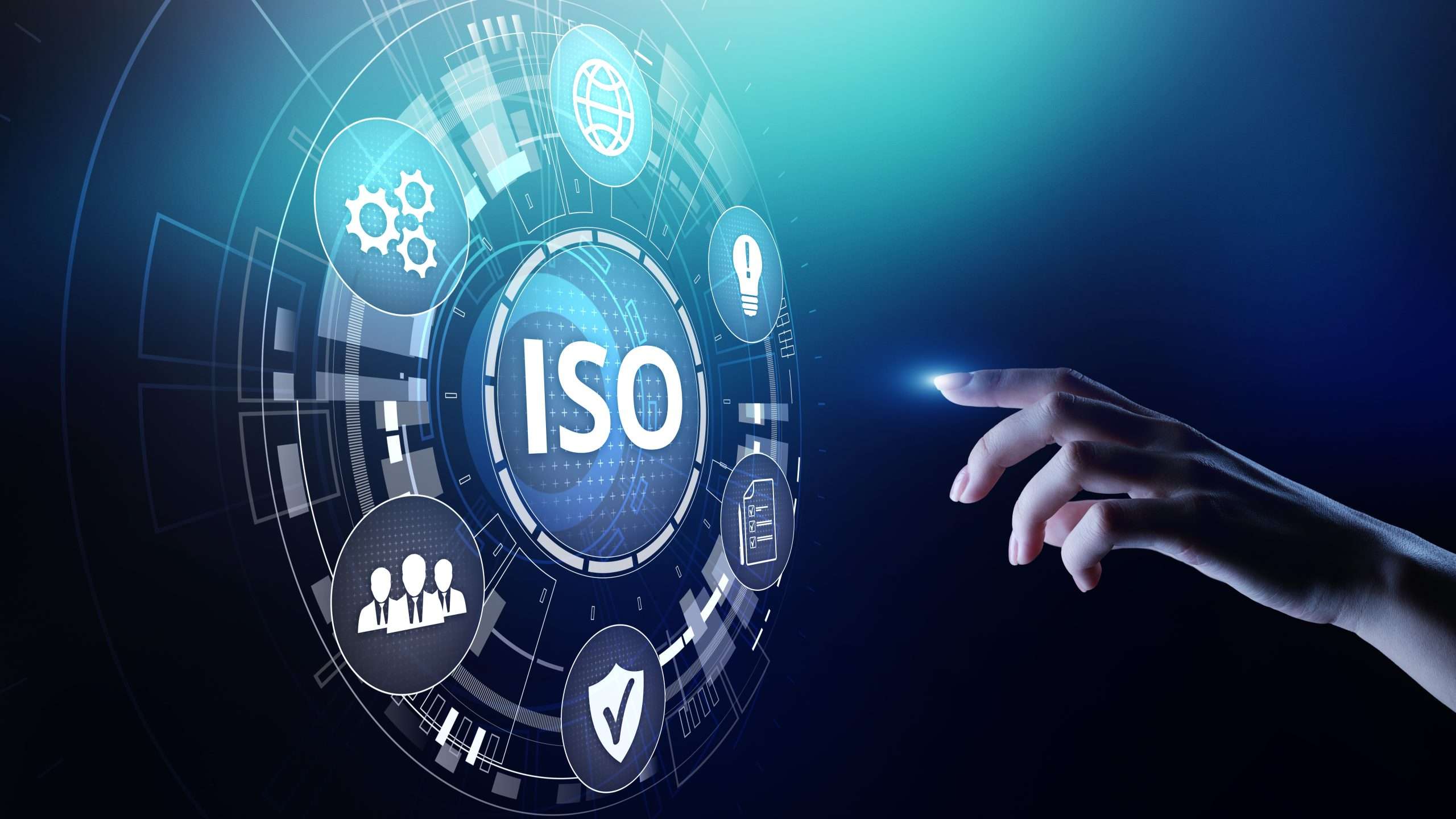 Hand reaching for ISO standard